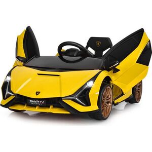 COSTWAY DĚTSKÉ AUTO Lamborghini 12V žluté obraz