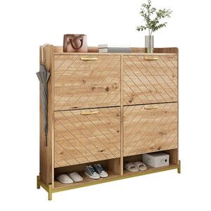 OKWISH BOTNÍK 108, 5/24/100 cm hnědý z MDF s úsporným úložným řešením obraz