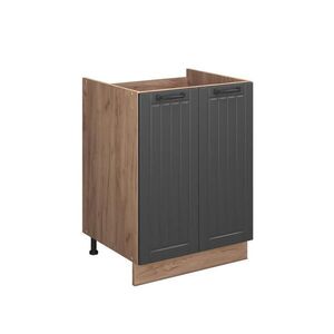 Vicco SKŘÍŇKA POD DŘEZ Fame-Line, Tmavě šedá/Zlatý mocný dub, 60 cm obraz