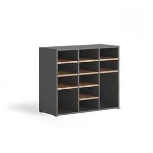 Vicco BOTNÍK Lysander, Antracit/Zlatý mocný dub, 78.6 x 65.5 cm S 12 otevřenými přihrádkami obraz