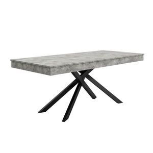OKWISH JÍDELNÍ stůl 140/180/80 cm šedý z MDF s rozkládací deskou pro 6–8 osob obraz