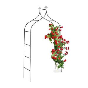 Relaxdays OBLOUK černý ocel práškově lakovaná 260 cm obraz
