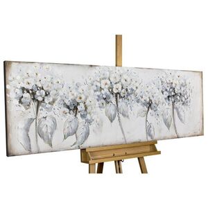 KUNSTLOFT RUČNĚ MALOVANÝ AKRYLOVÝ OBRAZ BÍLÝ, 150/50 CM obraz
