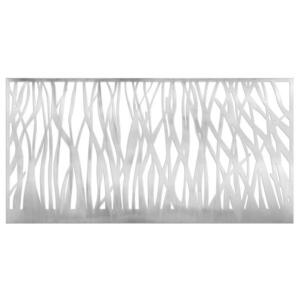 KUNSTLOFT KOVOVÁ NÁSTĚNNÁ DEKORACE STŘÍBRNÁ, 120/60 CM obraz