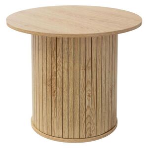 ML-DESIGN KONFERENČNÍ STOLEK kulatý Ø60 x 50 cm v imitaci dřeva, hnědý obraz