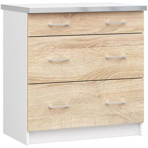RAUMHIRSCH FURNITURE SPODNÍ SKŘÍŇKA bílá, dub Sonoma 82/80/44, 5 obraz