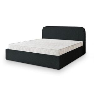 MASSENO ČALOUNĚNÁ Postel RENIVE 200x200 cm Černá obraz