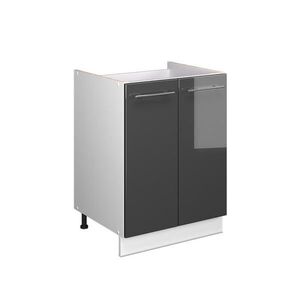 Vicco SKŘÍŇKA POD DŘEZ Fame-Line, Antracitový vysoký lesk/Bílá, 60 cm obraz