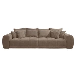 luma-home BIG-SOFA s pružinovým jádrem, Š306/H134/V86 cm, ležecká plocha 120×240 cm, manšestr hnědý taupe / 15174 obraz