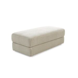 luma-home ČALOUNĚNÁ STOLIČKA s pružinovým jádrem, Š124/H60/V40 cm, potah z manšestru, béžovo-šedá / 15257 obraz