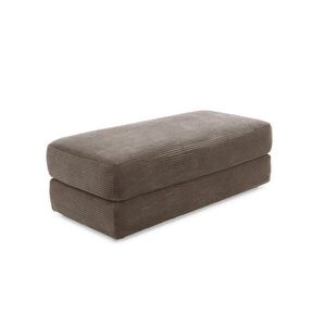 luma-home ČALOUNĚNÁ STOLIČKA s pružinovým jádrem, Š124/H60/V40 cm, potah z manšestru, hnědá a taupe / 15258 obraz