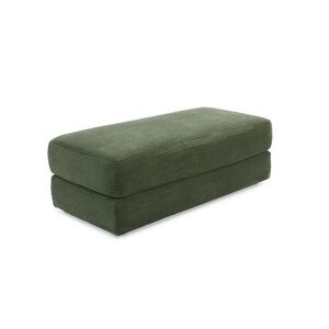 luma-home ČALOUNĚNÁ STOLIČKA s pružinovým jádrem, Š124/H60/V40 cm, potah z manšestru, zelená / 15256 obraz