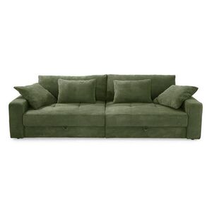 luma-home VELKÁ POHOVKA se 2 úložnými prostory, spousta úložného prostoru, 274 × 113 × 84 cm (Š×H×V), ležecká plocha 103 × 241 cm, zelený kord / 15262 obraz