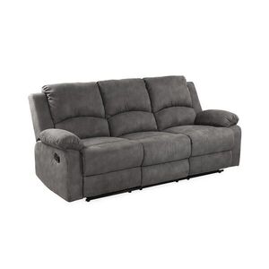 luma-home 3-MÍSTNÁ RELAXAČNÍ POHOVKA s pružinovým jádrem, Š204/H87/V97 cm, mikrovlákno Vintage antracit / 15131 obraz