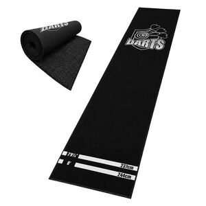 Relaxdays PODLOŽKA vícebarevná na šipky s odhodovou čárou protiskluzová 60x260 cm obraz