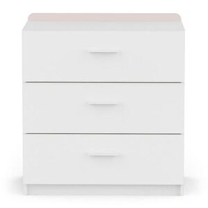 Calicosy KOMODA ARLO se 3 zásuvkami, bílá, šířka 77 cm obraz