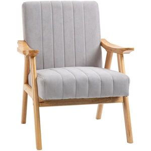 OKWISH KŘESLO 74/68/82 cm světle šedé z polyesteru ve skandi stylu s područkami obraz