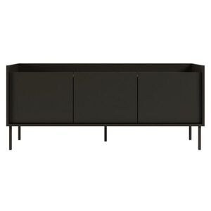 Selsey TV stolek Tovi Černý / Dekor ořech 140/58/36 cm obraz