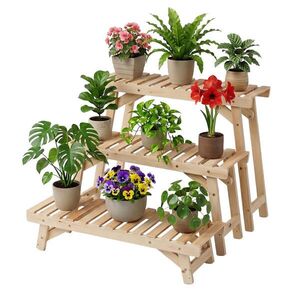 Relaxdays STOJAN Přírodní 3dílná-sada jedlové dřevo 70x25 cm obraz