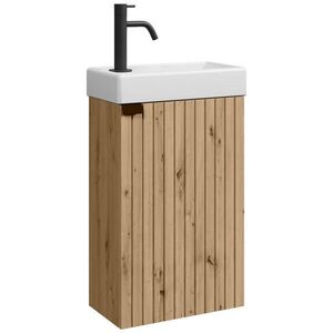 Badplaats SET UMYVADLA SE SKŘÍŇKOU Bosco 2 díly dub - 40 x 22 x 68 cm obraz