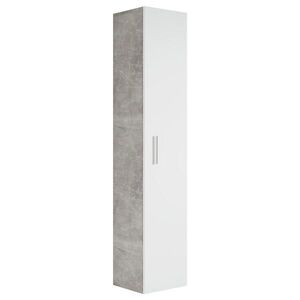 Badplaats KOUPELNOVÁ SKŘÍŇKA Pluto s 1 dveřmi betonově šedá - 30 x 30 x 150 cm obraz