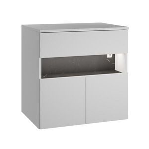Badplaats SKŘÍŇKA POD UMYVADLO Lissabon LED 1 zásuvka bílá - 60 x 44 x 60cm obraz