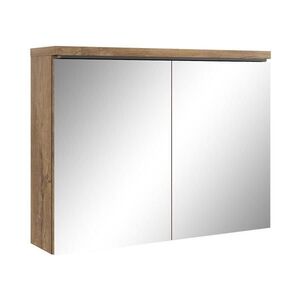 Badplaats ZRCADLOVÁ SKŘÍŇKA Paso hnědý dub - 80 x 20 x 60 cm obraz