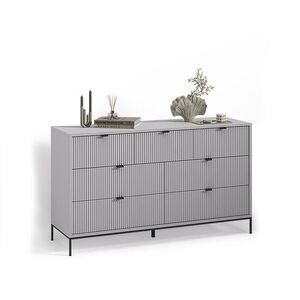 Livinity® KREDENC Aterno Šedá 42 x 81 cm se 7 zásuvkami obraz