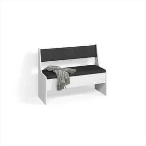 Livinity® LAVICE DO JÍDELNY DO ROHU Tiberio Bílá 41.5 x 106.6 cm obraz