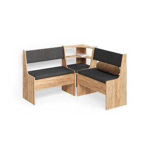 Livinity® LAVICE DO JÍDELNY DO ROHU Tiberio Zlatý mocný dub 120 x 120 cm obraz