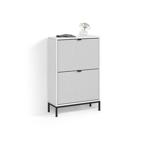 Livinity® BOTNÍK NA BOTY Aterno Bílá 60 x 92 cm se 2 sklopnými zásuvkami obraz