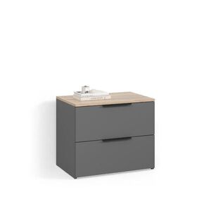 Livinity® KOMODA Piave Antracit 60 x 50 cm se 2 zásuvkami obraz