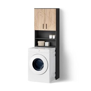 Livinity® SKŘÍŇKA NA PRAČKU Ronco Zlatý dub power/antracit 64 x 190.5 cm obraz