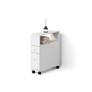 Livinity® SKŘÍŇKA DO KOUPELNY Fucino Bílá 18 x 61.6 cm se 2 zásuvkami obraz