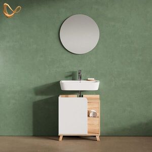 Livinity® KOUPELNOVÝ NÁBYTEK Marano, Sonoma/Bílá, 2dílná obraz