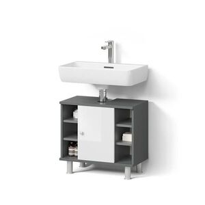 Livinity® ZÁKLADNÍ SKŘÍŇKA POD UMYVADLO Fucino Antracit 60 x 54 cm obraz