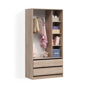 Livinity® DĚTSKÁ ŠATNÍ SKŘÍŇ Trento Sonoma 100 x 200 cm se 2 zásuvkami obraz