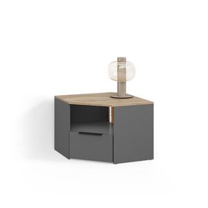 Livinity® NÍZKÁ DESKA Piave Anthracite/Sonoma 68 x 50 cm obraz