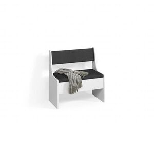 Livinity® LAVICE DO JÍDELNY DO ROHU Tiberio Bílá 41.5 x 76.6 cm obraz