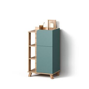 Livinity® STŘEDNÍ SKŘÍŇKA Marano Modrošedá 50 x 90 cm s dvířky a zásuvkou obraz