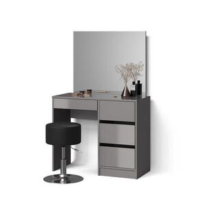 Livinity® TOALETNÍ STOLEK Imola Šedá 90 cm se stoličkou obraz