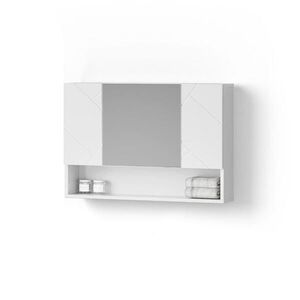 Livinity® KOUPELNOVÁ ZRCADLOVÁ SKŘÍŇKA Ronco Bílá vysoký lesk 80.1 x 55 cm obraz