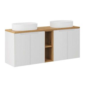 Petits-meubles DVOJUMYVADLO 140.4cm Riva Bílá a dřevo obraz