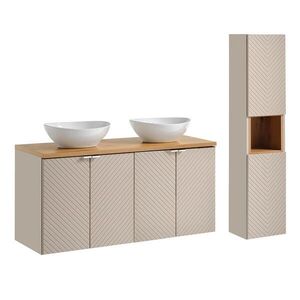 Petits-meubles KOUPELNOVÝ NÁBYTEK 120cm Manoa 2er-Set Kašmír - dřevo obraz
