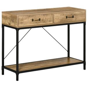 HOMCOM KONZOLOVÝ STOLEK, 2 zásuvky, 100 x 35 x 76, 5 cm obraz