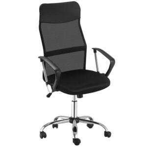 HOMCOM ERGONOMICKÁ KANCELÁŘSKÁ ŽIDLE, síťovina, černá obraz