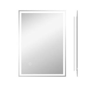 HOMCOM KOUPELNOVÉ ZRCADLO, s LED osvětlením, 70 x 50 cm, nezamlžující, s dotykovým spínačem, IP44 obraz