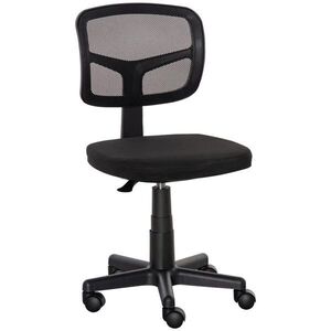 Vinsetto KANCELÁŘSKÁ ŽIDLE Ergonomická kancelářská židle, výškově nastavitelná otočná židle, černá obraz
