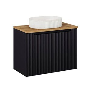 Petits-meubles UMYVADLO 80cm Riva Černá a dřevěná obraz