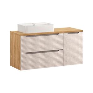 Petits-meubles UMYVADLO 120cm Mallory Béžová a dřevo obraz